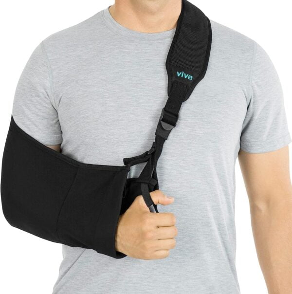 Vive Arm Sling Shoulder Immobilizer for Left or Right Arm - Comfortable Relief for Shoulde