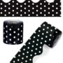Carson Dellosa 36 Ft Scalloped Black and White Polka Dot Bulletin Board Borders, Classroom