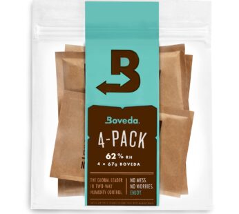 Boveda 62% Two-Way Humidity Control Packs For Storing 1 lb   Size 67   4 Pack   Moisture A