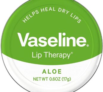 Vaseline Lip Therapy Lip Balm Tin, Aloe Vera, 0.6 oz
