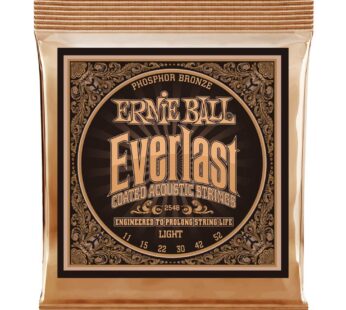 Ernie Ball Everlast Light Phosphor Bronze Acoustic Guitar Strings, 11-52 Gauge (P02548)