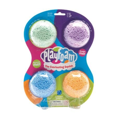 Educational Insights Playfoam Classic 4-Pack, Fidget, Sensory Toy, Valentines Day Gift for