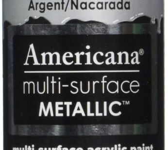 DecoArt Americana Multi-Surface Metallic Paint, 2-Ounce, Silver