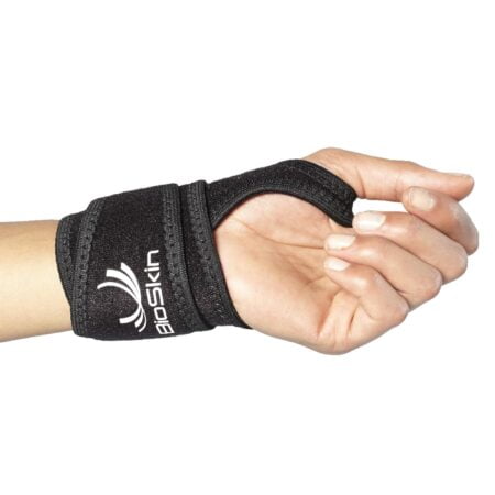BIOSKIN Wrist Compression Wrap for Carpal Tunnel, Arthritis and Weight Lifting - Hypoaller