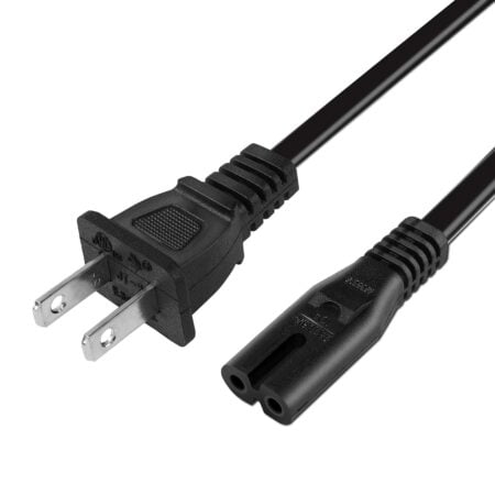 2 Prong Power Cord Fit for Roomba Home Base Charger 900 800 700 600 Series & i Series - i3