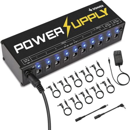 Donner DP-1 Guitar Power Supply 10 Isolated DC Output for 9V/12V/18V Effect Pedal - Image 2