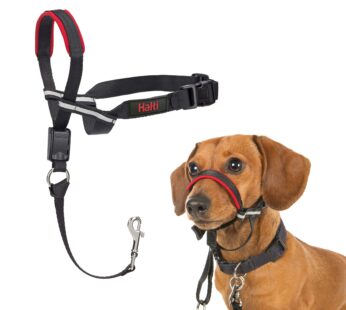 HALTI Optifit Headcollar – To Stop Your Dog Pulling on the Leash. Adjustable, Reflective a
