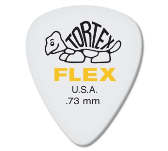 JIM DUNLOP Flex Standard .73mm White Guitar Pick, 12 Pack