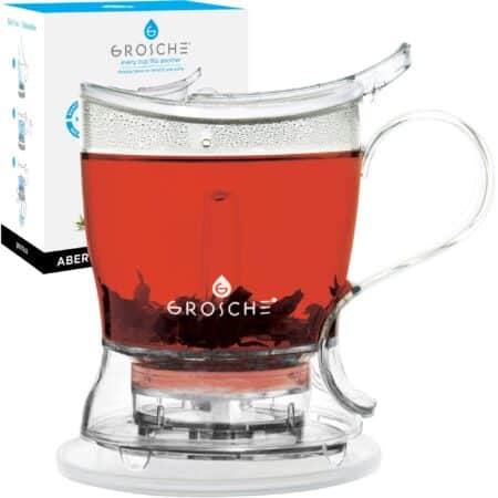 GROSCHE Aberdeen Tea Infuser Teapot & Smart Tea Maker - BPA-Free, Drip-Free Design | Coast
