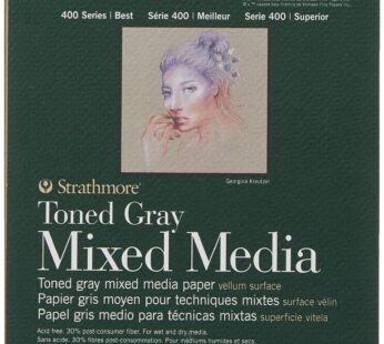 Strathmore Toned Mixed Media Paper Toned Grey 6″X8″-15 Sheets -62462306