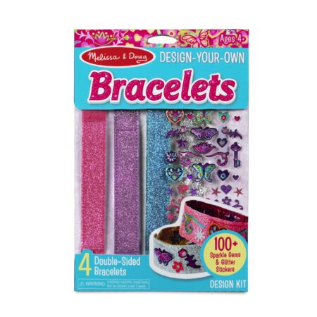 Melissa & Doug Design-Your-Own Bracelets With 100+ Sparkle Gem and Glitter Stickers - Kids - Image 2