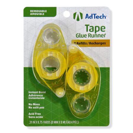 Adtech Removable Crafter's Tape Refill Glue Runner, White, 52 Foot - Image 2