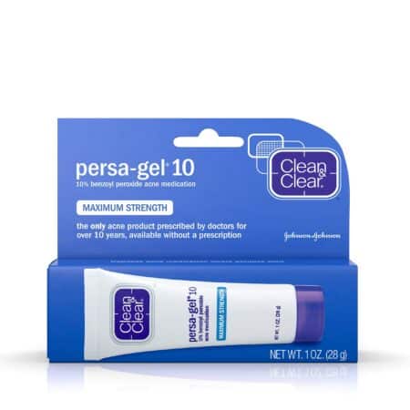 Clean & Clear Persa-Gel 10 Acne Medication Spot Treatment with Maximum Strength 10% Benzoy