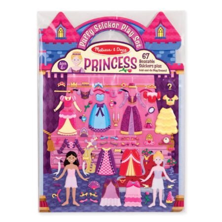 Melissa & Doug Puffy Sticker Set: Princess - 67 Reusable Stickers - FSC Certified - Image 2