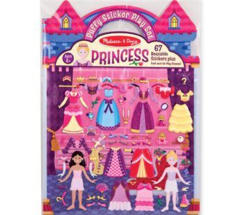 Melissa & Doug Puffy Sticker Set: Princess – 67 Reusable Stickers – FSC Certified