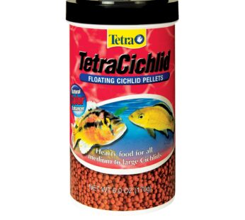 TetraCichlid fish Floating Cichlid Pellets 6 Ounces, Nutritionally Balanced Diet (77063)