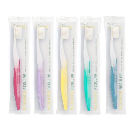 NIMBUS Extra Soft Toothbrushes (Regular Size Head), Periodontist Design Tapered Bristles f