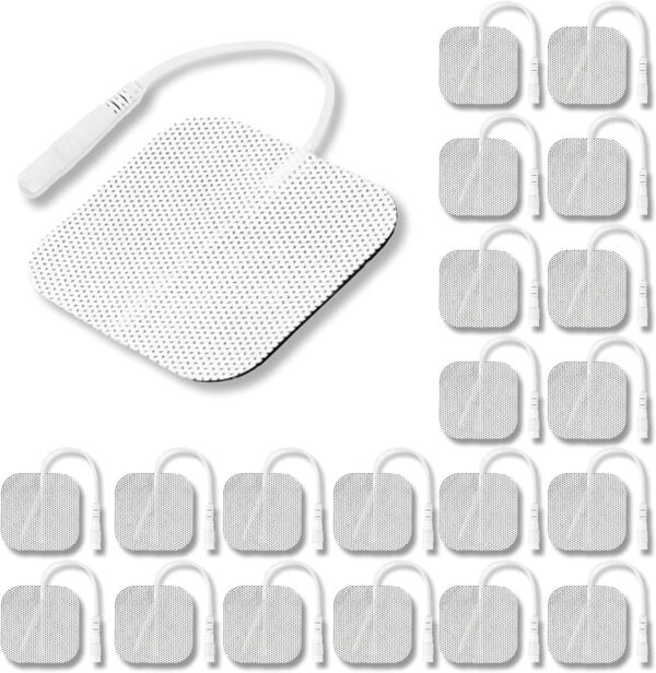 Syrtenty TENS Unit Pads 2"X2" 3rd Gen Reusable Latex-Free Replacement Pads Electrode Pads