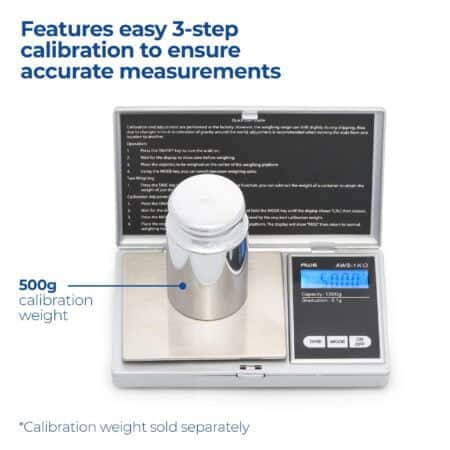 Series Digital Pocket Weight Scale, Lightweight, Accurate Measurement 1kg x 0.1g, (Silver) - Image 5