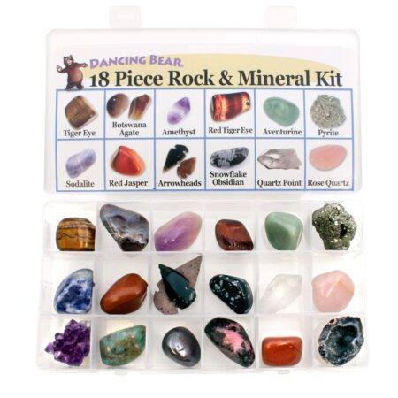 Rock and Mineral Educational Collection & Deluxe Collection Box -18 Pieces with Descriptio - Image 2