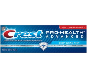 Crest Pro Health Advanced Fluoride Toothpaste, Deep Clean Mint, 3.5 Ounce