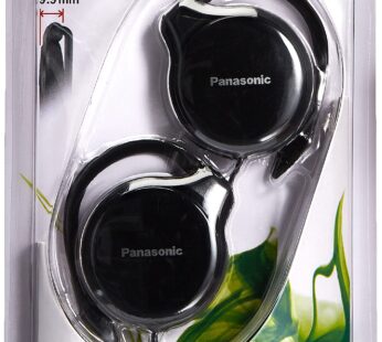 Panasonic- Rp-hs46e-k Slim Clip On Earphone – Black