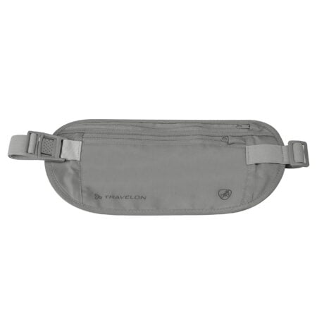 Travelon RFID Blocking Undergarment Waist Pouch, Gray, One Size - Image 2