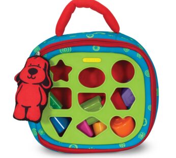 Melissa & Doug K’s Kids Take-Along Shape Sorter Baby Toy With 2-Sided Activity Bag and 9 T