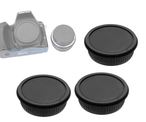 (3-Pack) Rear Lens Cap for Pentax K Mount, PK Lens Cap, Kmount Lens Rear Cover, PK Camera
