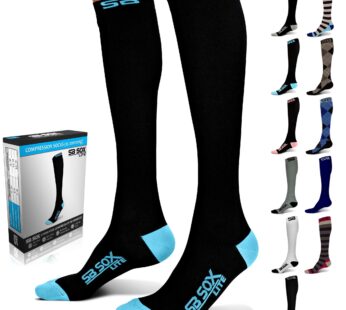 SB SOX Lite Compression Socks (15-20mmHg) for Men & Women   Best Socks for All Day Wear! (