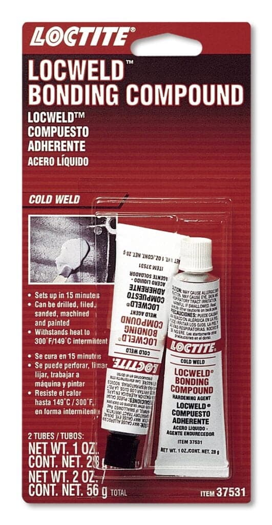 Loctite EA 9153 LocWeld, Two-Part Cold Weld Epoxy Adhesive: Heavy Duty, High-Strength, Hig