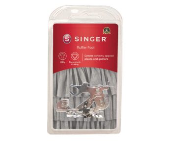 SINGER | Ruffler Attachment Presser Foot, Perfectly Spaced Pleats/Gathers, Easily Adjust C