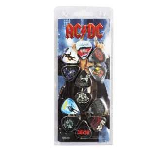 Perri’s Leathers Ltd. – Guitar Picks – Celluloid – AC/DC – Official Licensed Product – Ass