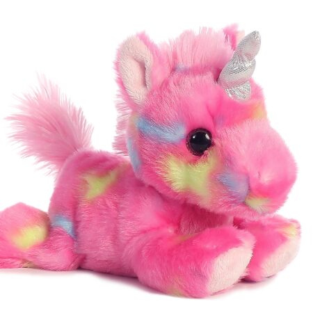Aurora  Vibrant Bright Fancies  Jellyroll Unicorn  Stuffed Animal - Eye-Catching Fun - Del - Image 2