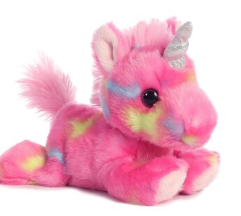 Aurora  Vibrant Bright Fancies  Jellyroll Unicorn  Stuffed Animal – Eye-Catching Fun – Del
