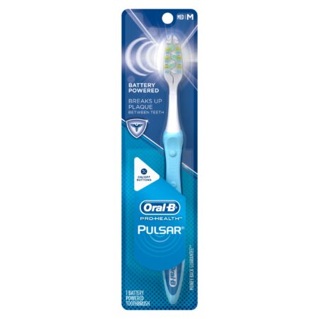 Oral-B Pro-Health Pulsar Battery Powered Medium Bristles Toothbrush, 1 Count