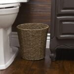 Household Essentials ML-5692 Woven Seagrass Wicker Waste Bin - for Bathrooms and Bedrooms - Image 2