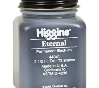 Higgins Black Eternal Ink, 2.5 Oz Bottle (44041)