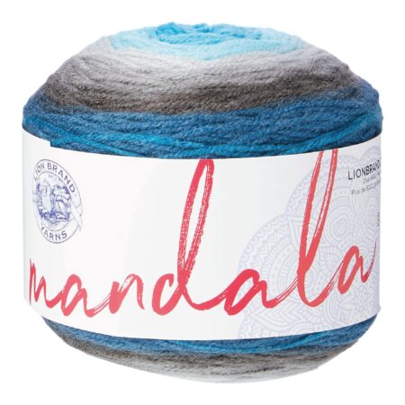 Lion Brand Yarn Mandala Yarn, Multicolor Yarn for Crocheting and Knitting, Craft Yarn, 1-P