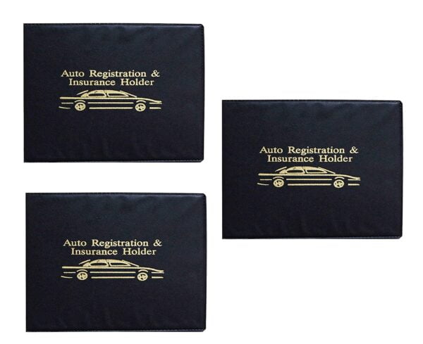 Sterling Set of 3 Auto Car Registration Insurance Holder Wallet