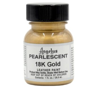 Angelus Pearlescent Leather Paint, 18K Gold, 1oz for Customizing Shoes, Boots, Jackets, Sh