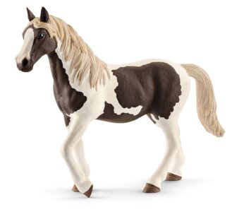 Schleich Farm World, Realistic Horse Toys for Girls and Boys, Pinto Mare Spotted Horse Fig