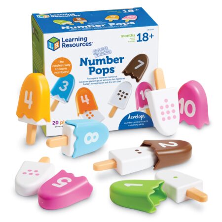 Learning Resources Smart Snacks Number Pops - 20 Pieces, Ages 2+,Toddler Number Learning T