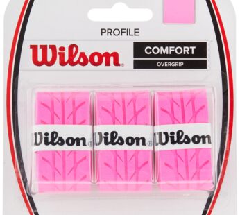 Wilson Profile Tennis Overgrip – 3 Pack, Pink