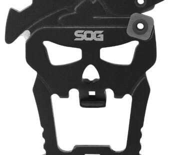 SOG MacV Tool SM1001 – Hardcased Black, 12 Tools in One: Bottle Opener, Screwdrivers