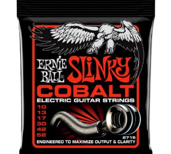 Ernie Ball Skinny Top Heavy Bottom Slinky Cobalt Electric Guitar Strings – 10-52 Gauge