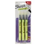 SHARPIE Clear View Highlighter Stick, Yellow, 3/Pack (1950745) - Image 2