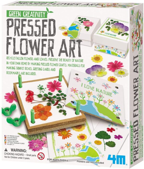 4M Green Creativity Pressed Flower Art Kit, Recycle Flowers Art & Crafts DIY Kit, For Boys