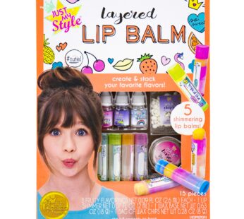 Just My Style Layered Lip Balm by Horizon Group USA, DIY 5 Shimmering Lip Balms, Mix Fruit