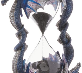 Design Toscano WU70646 Death’s Door Dragon Gothic Decor Statue Hourglass Sand Timer, 6 Inc